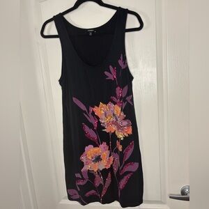 Express Black Floral Dress